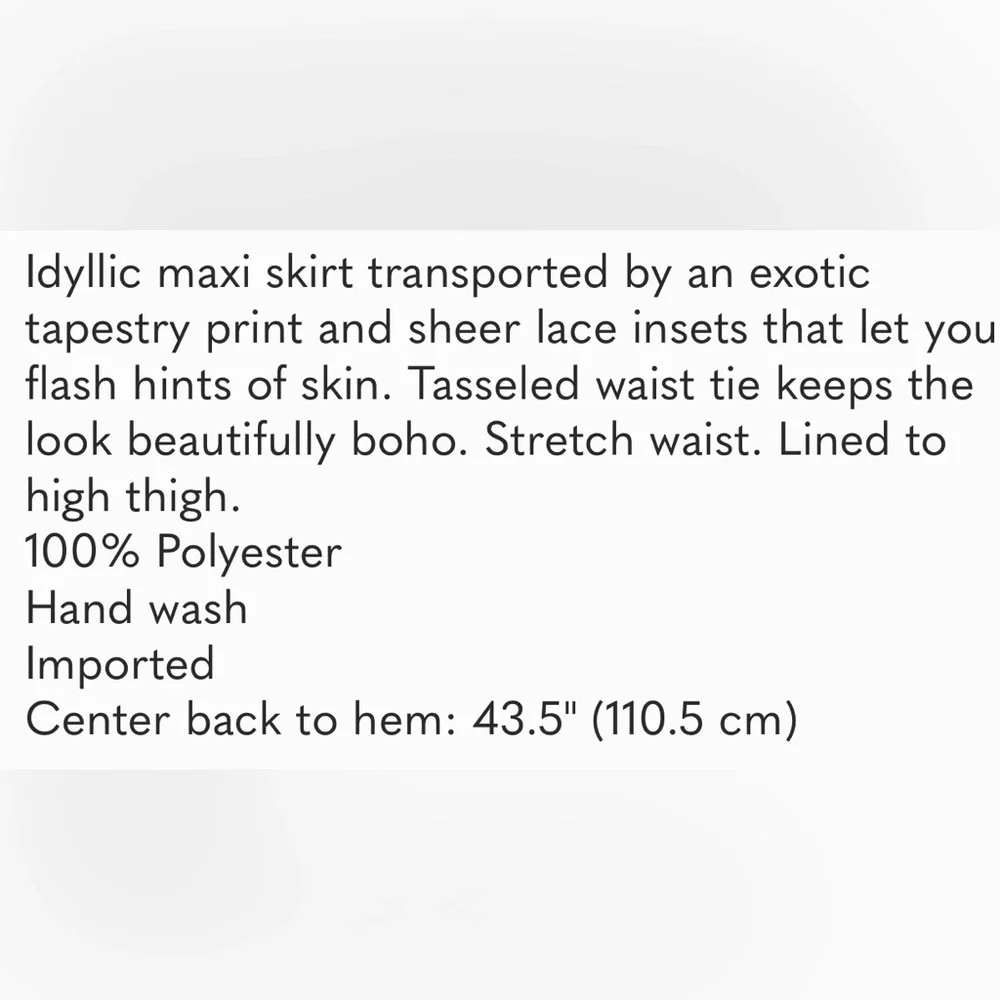 BEBE Maxi Skirt Size S - Picture 9 of 9